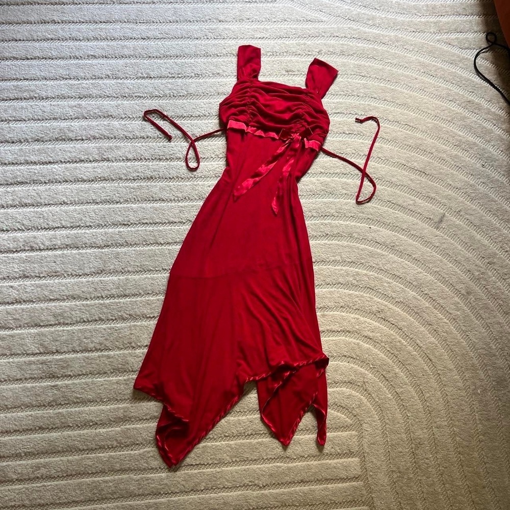 Vtg y2k My Michelle Red Dress size 14 Fairy Whimsygoth Party Festivals